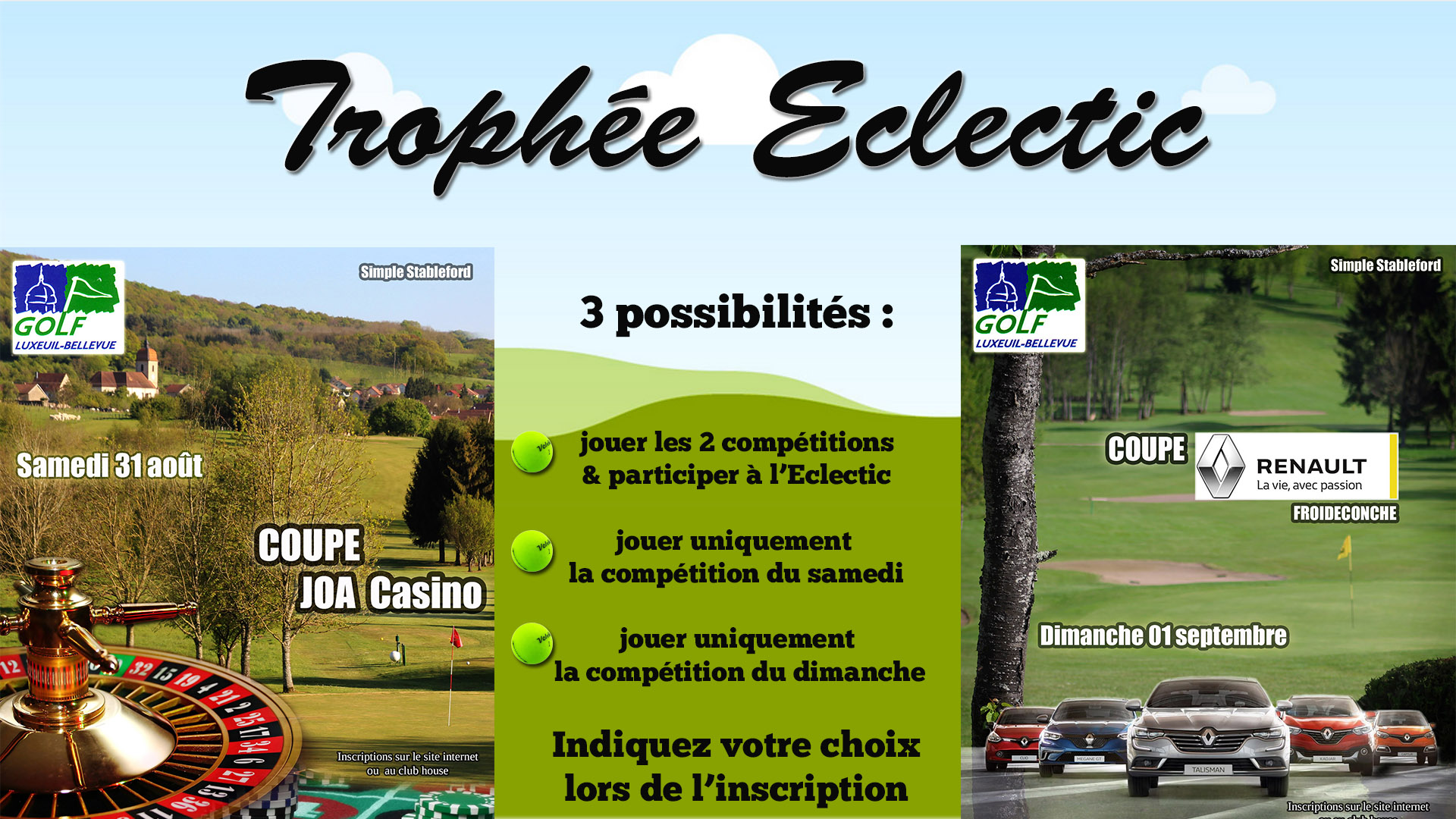 Golf de LuxeuilBellevue Actualités Trophée Eclectic